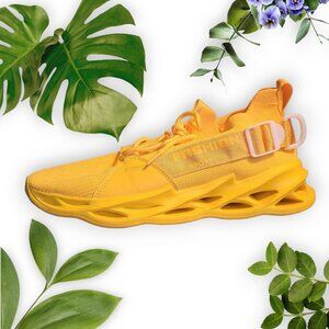 Yellow Sneakers- EUC, EU41 US 8.5